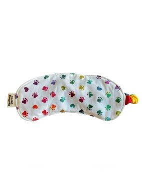 Rainbow Paw Print Theme Sleep Mask for Kids